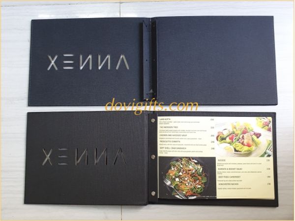 Bìa menu da, Bìa menu nhà hàng, quán ăn