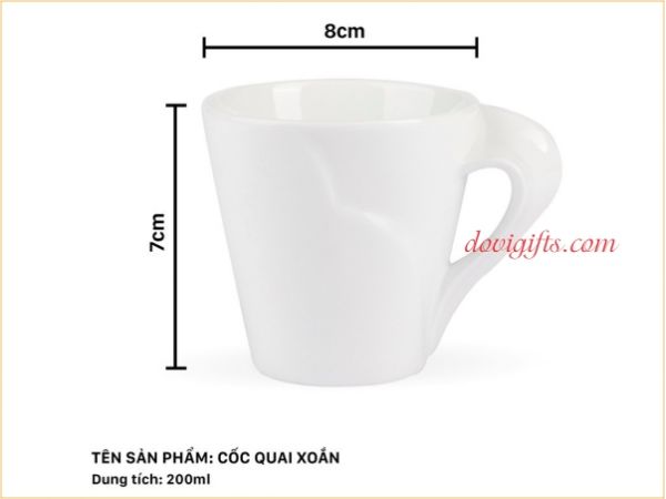 Ly sứ trắng, Cốc sứ trắng